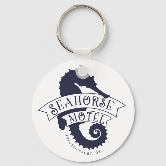 Seahorse Motel Keychain Nyckelring (Framsida)