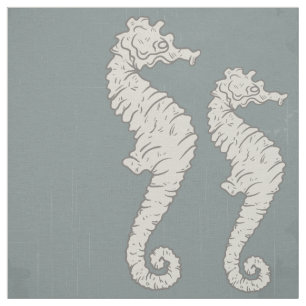 Seahorse Nautical Mönster Tyg