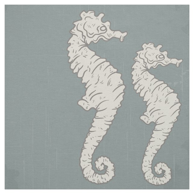 Seahorse Nautical Mönster Tyg (Provkarta)