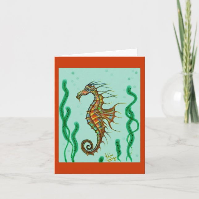 Seahorse Note-kort Kort (Framsida)