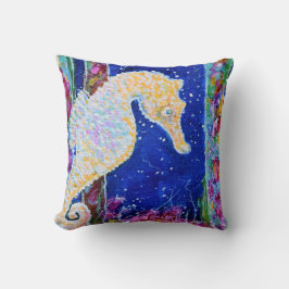 Seahorse Painting Kudde