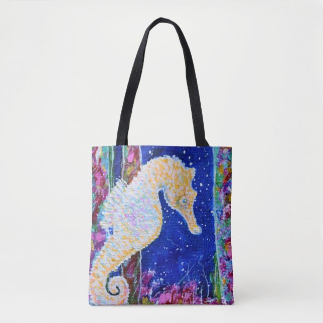 Seahorse Painting Tygkasse (Framsida)