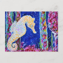 Seahorse Painting Vykort