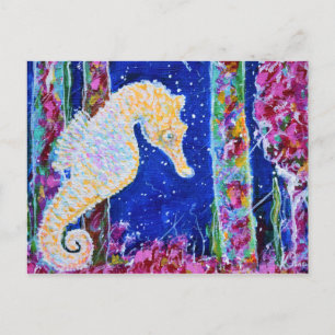 Seahorse Painting Vykort
