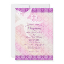Seahorse Pair Lila Tropical Beach Wedding