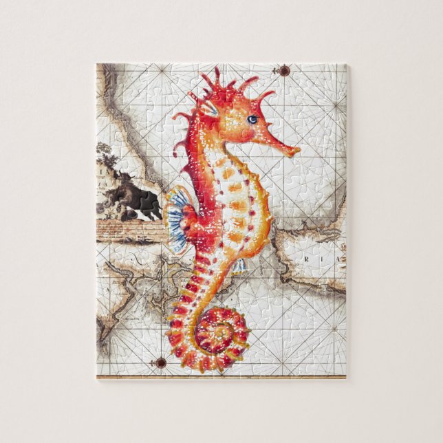 SEAHORSE RED KARTA II PUSSEL (Vertikal)