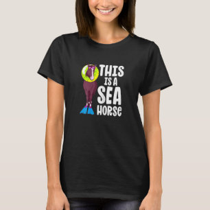 SeaHorse Riding Tävla Equestrian Girl Spo T Shirt