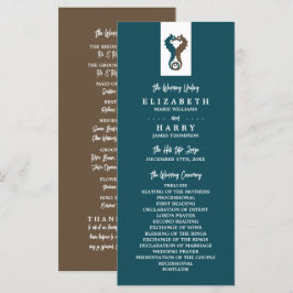 Seahorse Romantik, Beach Wedding Programme Program