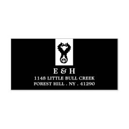 Seahorse Romantik Självfärgande Stämpel