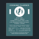 Seahorse, Seafood, cooking Classes Advertising Flygblad<br><div class="desc">Seahäst,  Seafood,  cooking Classes Advertising Flyers by the Affärskort Store.</div>