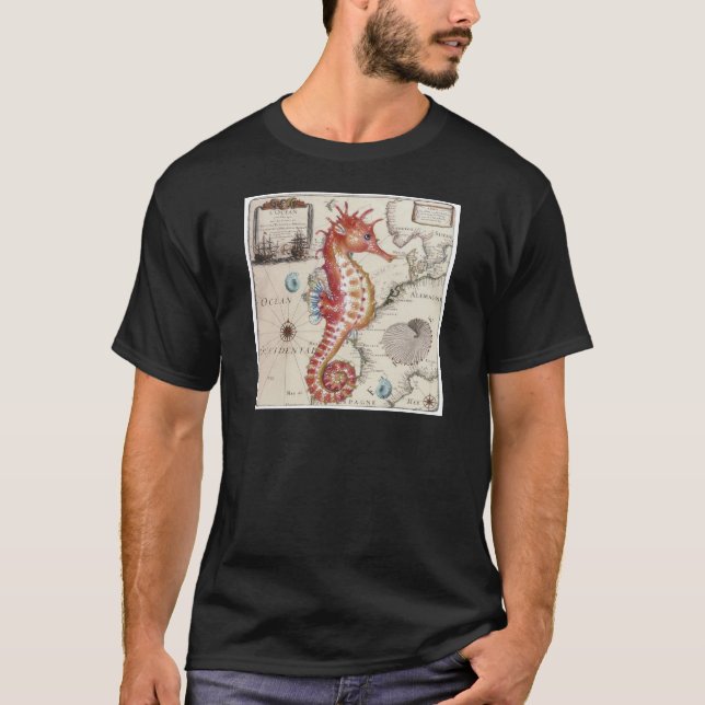 Seahorse Shabby T Shirt (Framsida)