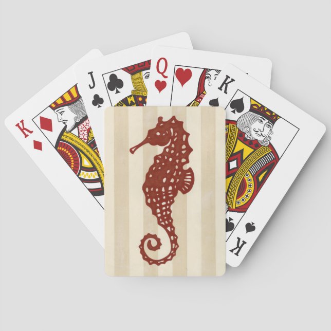 Seahorse Silhouette Casinokort (Baksidan)