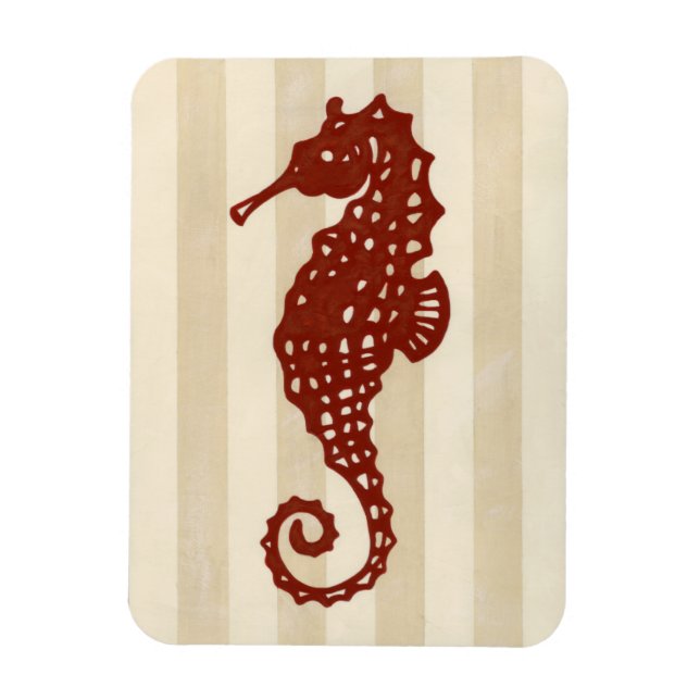 Seahorse Silhouette Magnet (Vertikal)