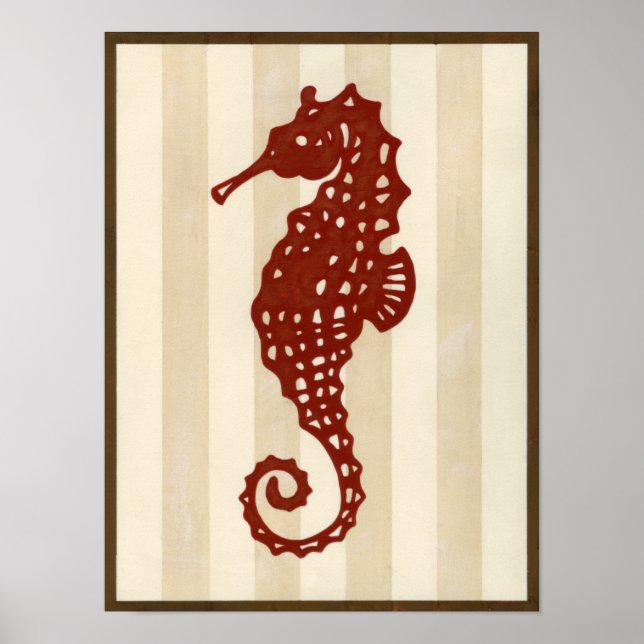 Seahorse Silhouette Poster (Framsidan)
