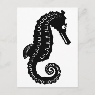 Seahorse Silhouette Vykort