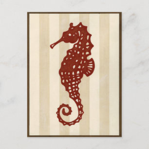 Seahorse Silhouette Vykort