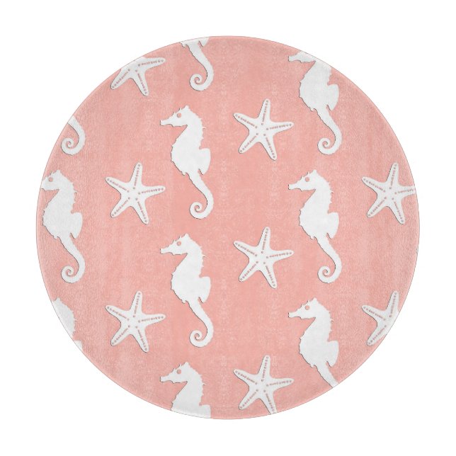 Seahorse & starfish - Light Coral Rosa (Framsidan)