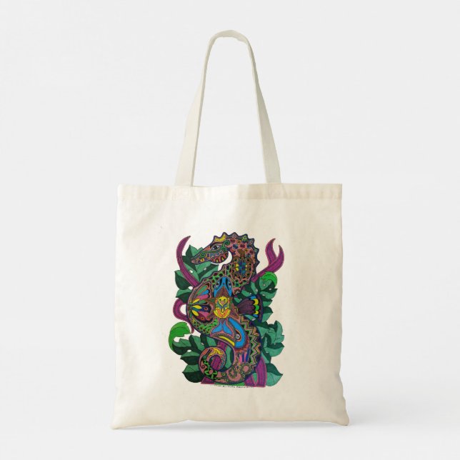 Seahorse Tote Tygkasse (Baksida)
