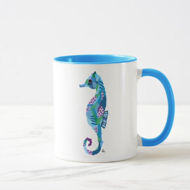 Seahorse Watercolor Coffee Mugg (Höger)