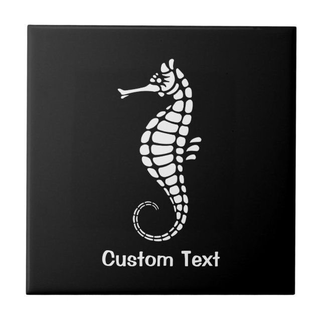 Seahorse White Kakelplatta (Framsidan)