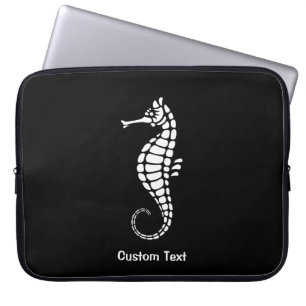 Seahorse White Laptop Fodral