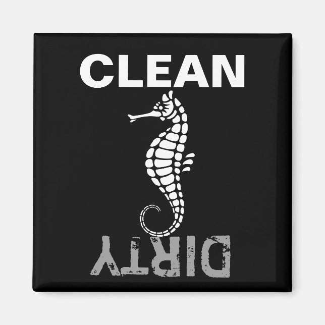 Seahorse White Magnet (Framsidan)