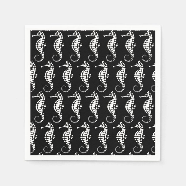 Seahorse White Pappersservett (Framsidan)