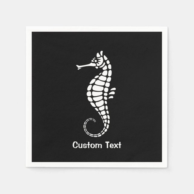 Seahorse White Pappersservett (Framsidan)