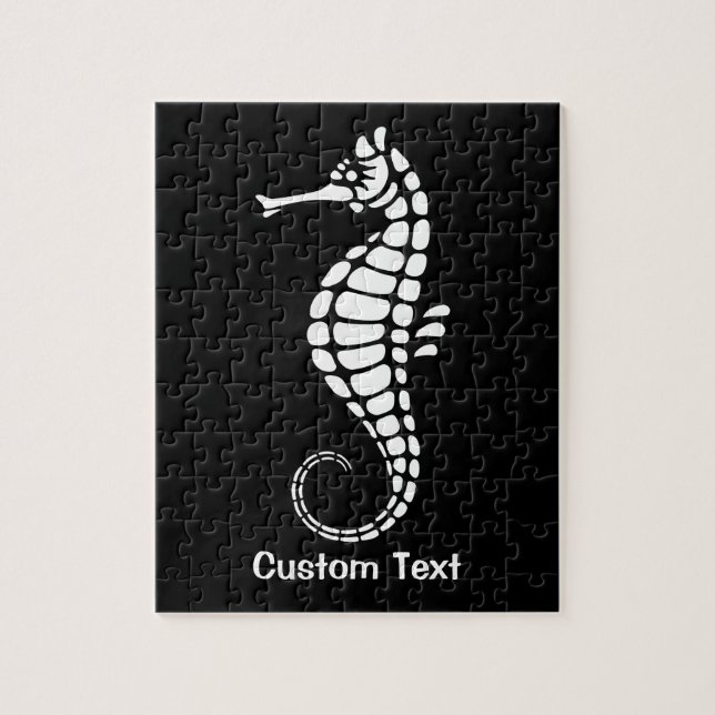 Seahorse White Pussel (Vertikal)