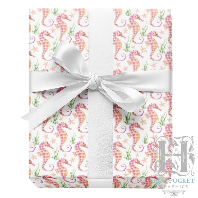 Seahorse Wrapping Paper Presentpapper (Skapare uppladdad)