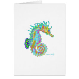 Seahorsehälsningkort Hälsningskort