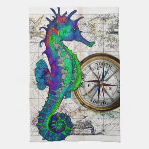Seahorsekompass Kökshandduk