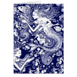 Seahorsekungarike Hälsningskort