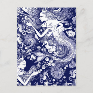 Seahorsekungarike Vykort