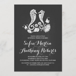 Seahorsen kopplar ihop strandrepetition inbjudningar