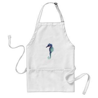 Seahorses för design för blåtthavshäst nautiska förkläde