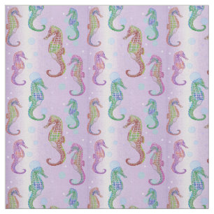 Seahorses i Mauve Tyg