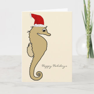 SeahorseSanta jul Helgkort