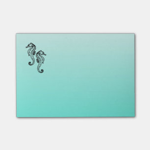 SeahorsesAqua Post-it Block