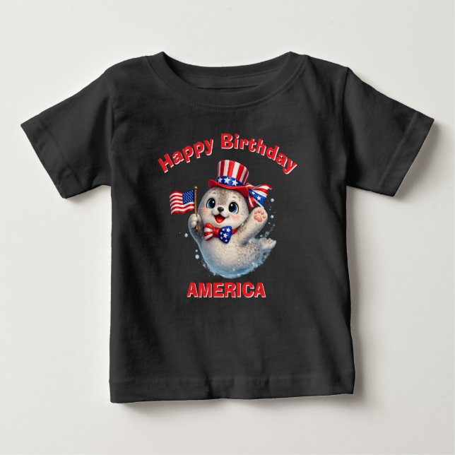 Seal (5ad) Fosterlandskänsla Barn T-Shirt (Framsida)
