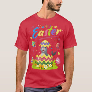 Seal Älskare Funny Påskägg Seal Glad påsk T Shirt