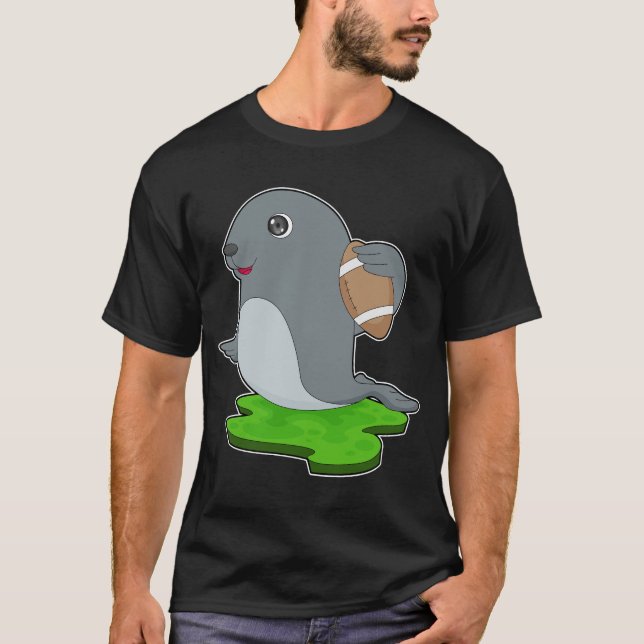 Seal American Football Sports T Shirt (Framsida)