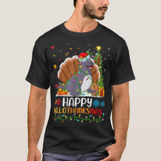 Seal Animal Lover Funny Happy Seal HelloThanksMas  T Shirt