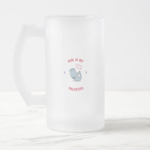 Seal är min valentin frostat ölglas