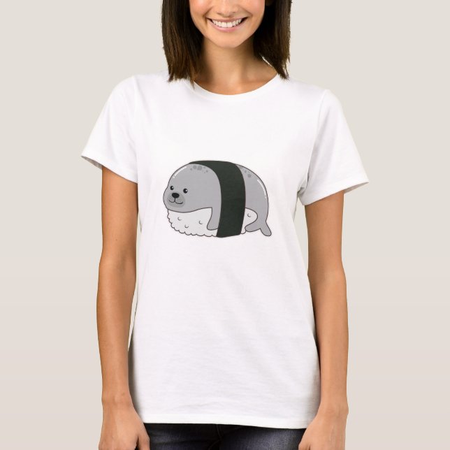 Seal as Sushi T Shirt (Framsida)