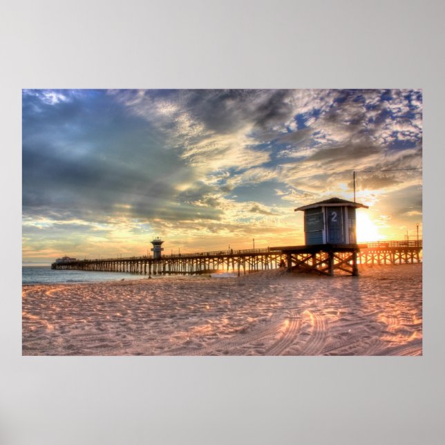 Seal Beach, CA canvas Poster (Framsidan)