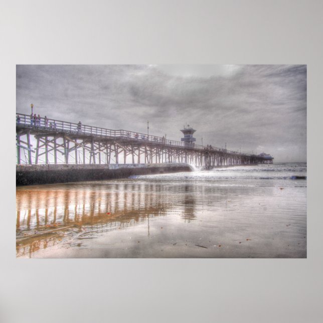 Seal Beach Pier Poster (Framsidan)