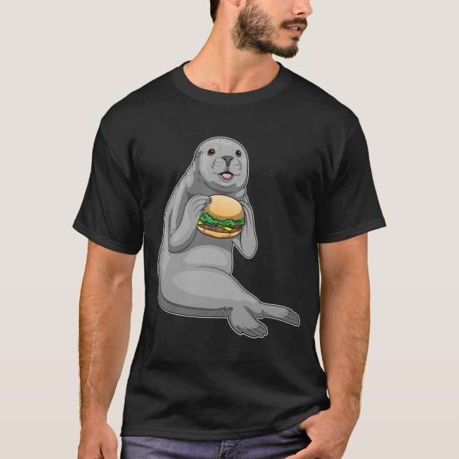 Seal Burger T Shirt (Framsida)