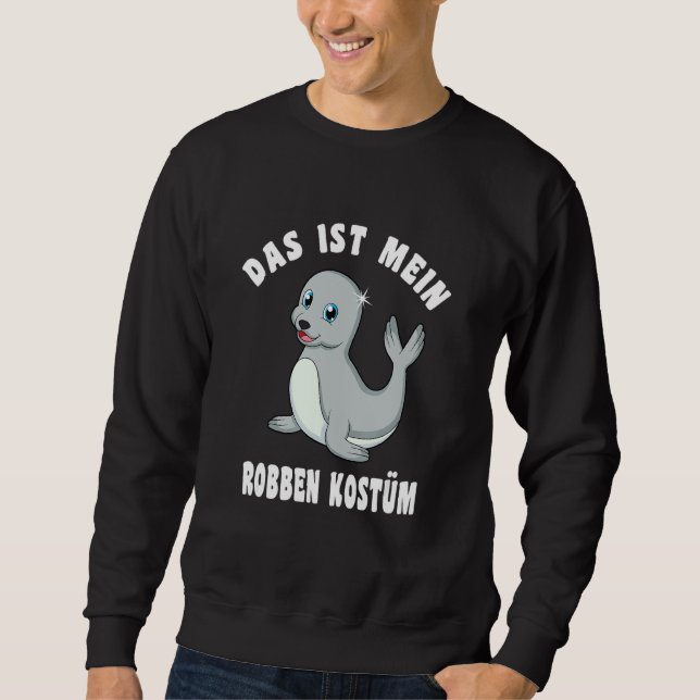 Seal Costume Cute Sea Lejon Seal Lång Ärmad Tröja (Framsida)