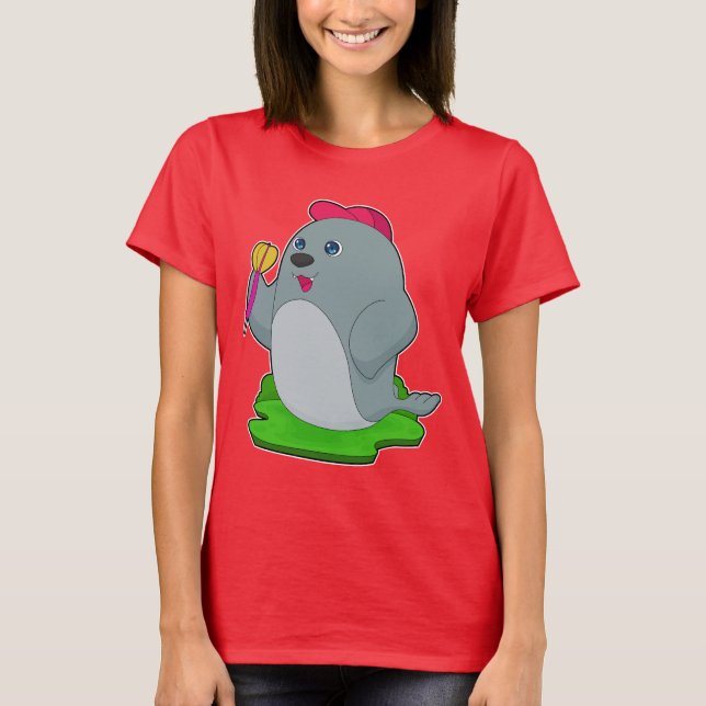 Seal Darts Dart T Shirt (Framsida)